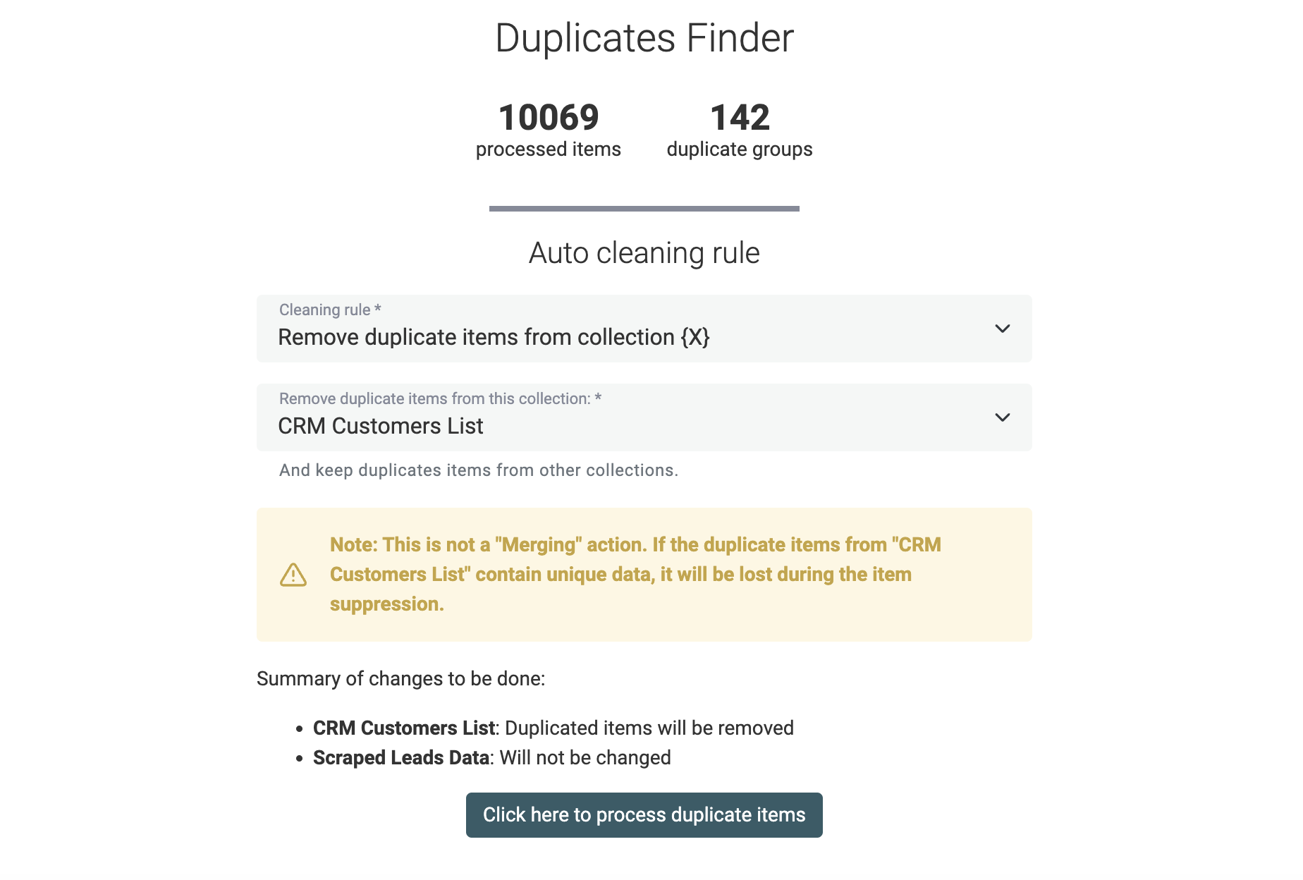 Free Data Matching Online tool