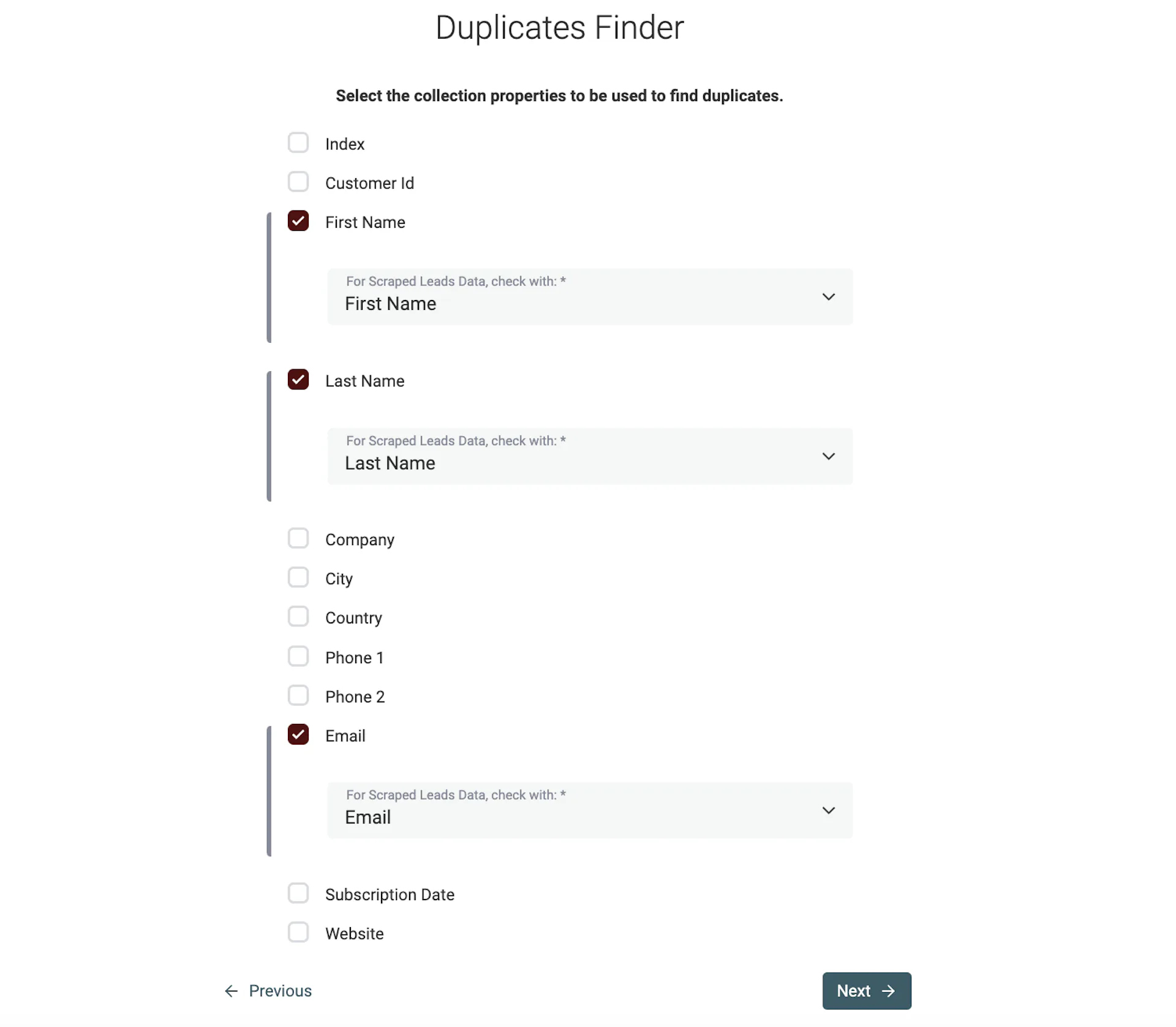 Data Matching Test Free Data Matching Online tool