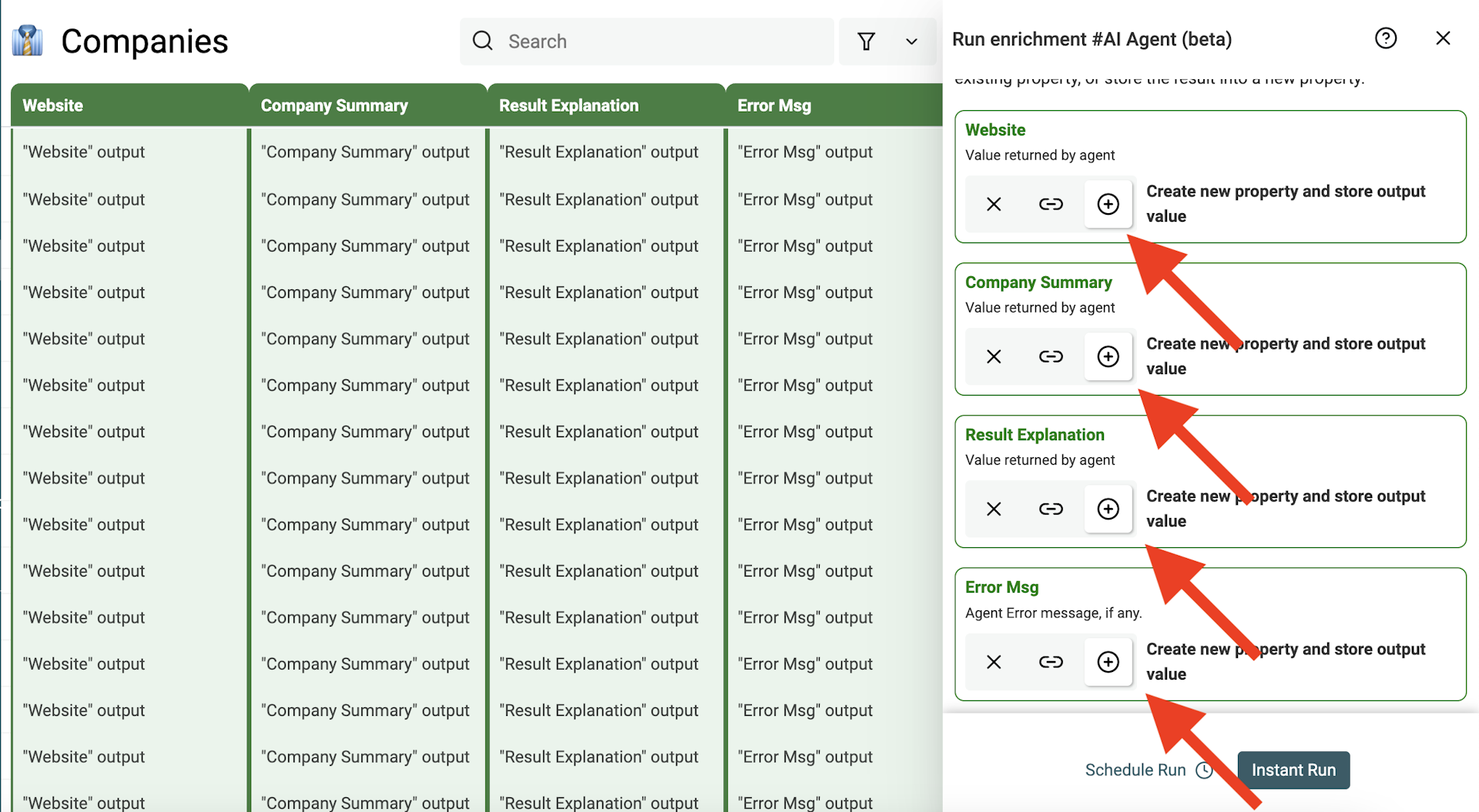 Select variables from your collection