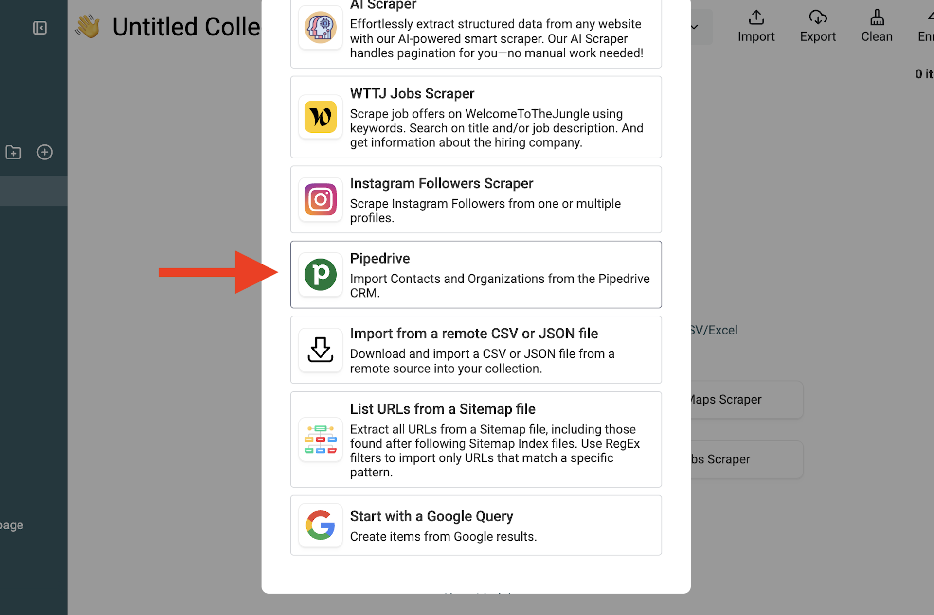 Pipedrive CRM data import