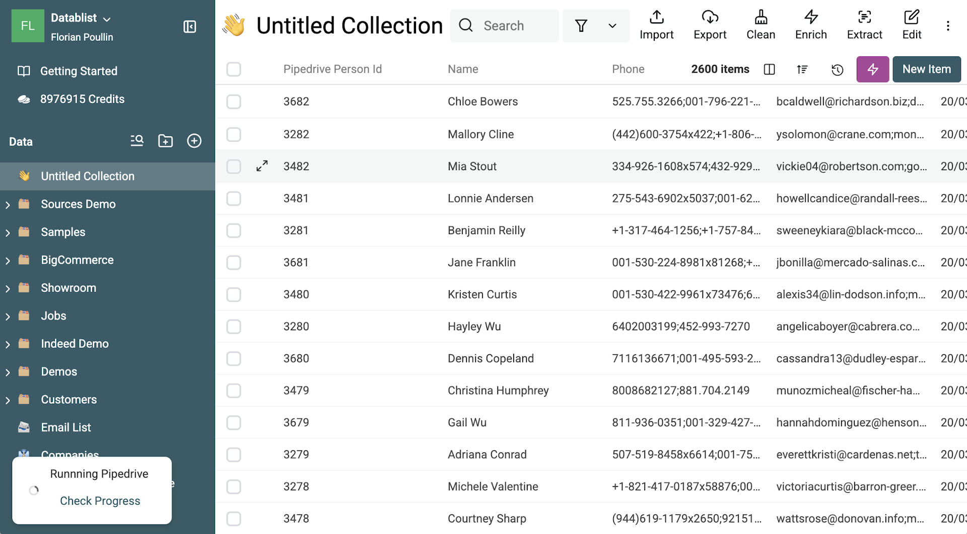 Pipedrive Data Import