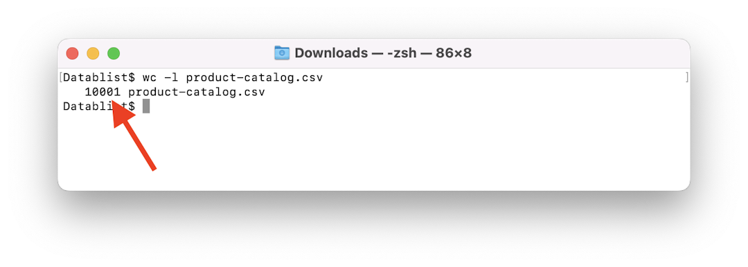 Count the number of rows of a CSV file on Linux or macOS Terminal ...