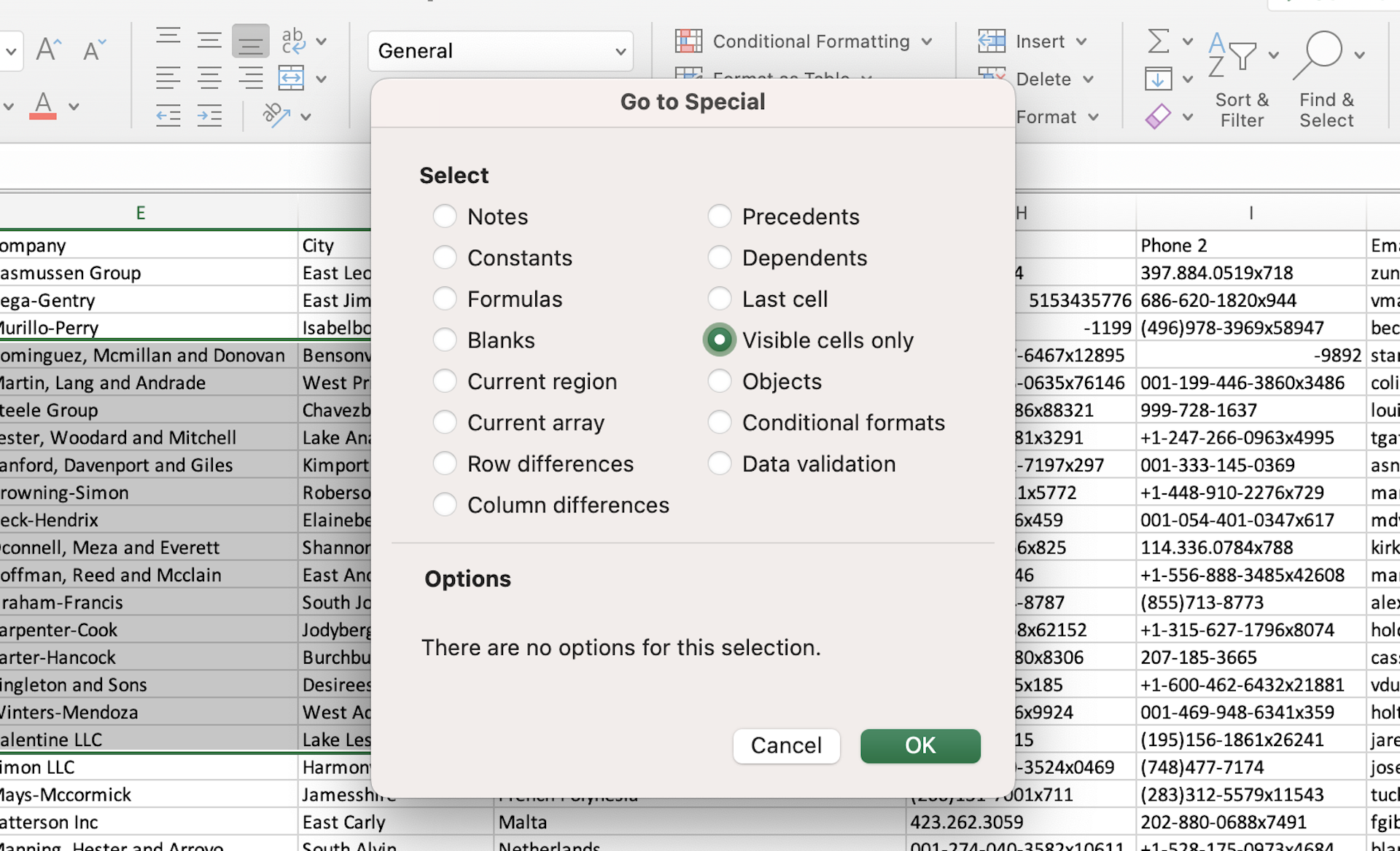 Go to special -> Visible cells only