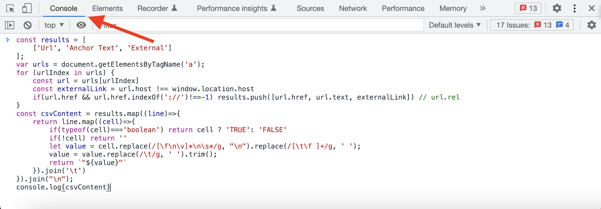 Extracy all URLs from a webpage - Datablist